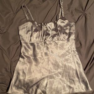 Satin tank top